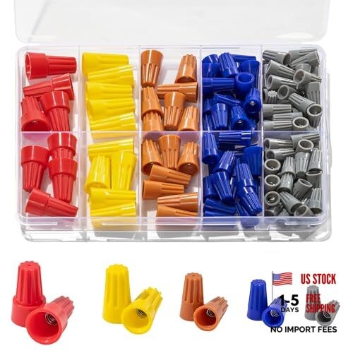 122 pcs wire connectors nuts - wire,
