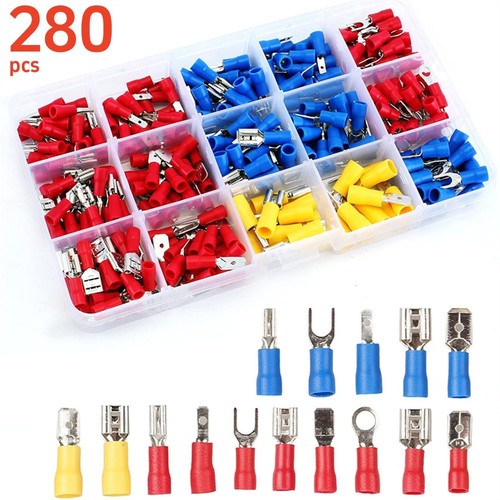 280pcs assorted crimp spade - assorted,