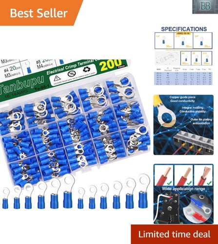 200pcs insulated ring - 200pcs,